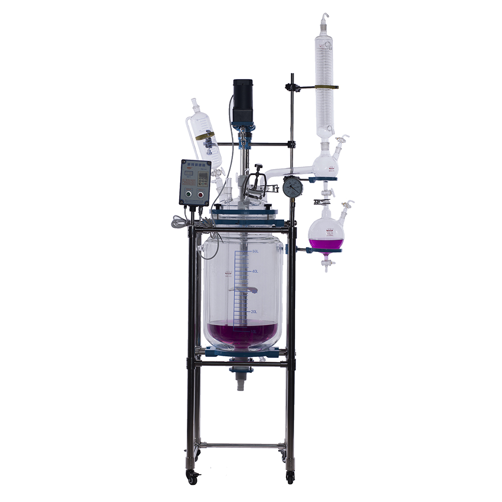 Application principle of jacketed glass reactor