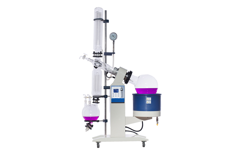 Industrial 50L rotary evaporator with electric lift