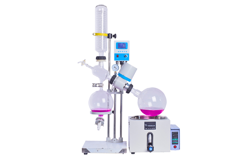 Industrial 50L rotary evaporator with hand lift